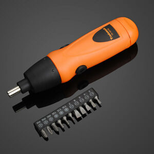 Cordless 6V Electric Screwdriver Drill + 11pcs Screwdriver Bit Set