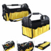 Electrician Toolkit Canvas Large Capacity Electrician Tools Organizer Repair Toolkit Storage Bag Portable Kit