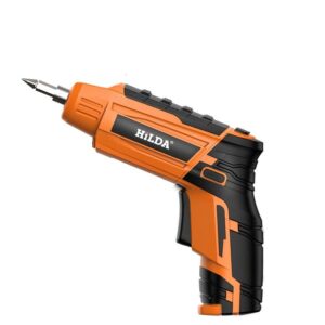 HILDA 4.2V Cordless Electric Screwdriver Lithium Battery Screwdriver with Twistable Handle