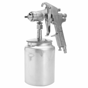Heavy Duty Paint Suction Feed Spray Gun 3mm Large Nozzle 1L Pot Set-Up Sprayer