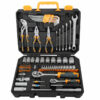 Hi-Spec 89pcs Mechanic's Hand Tool Kit Set Tools for Auto 1/2 1/4 Professional Socket Wrench Combination Tool Set with Toolbox