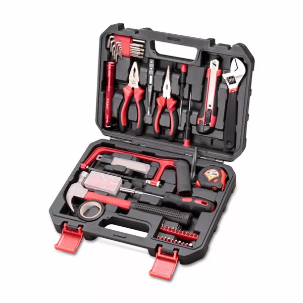 KAFUWELL H13034A 47pcs Hardware Tool Sets Hammer Wrench Screwdriver Multipurpose 48 Piece Combination Repair Tool Box