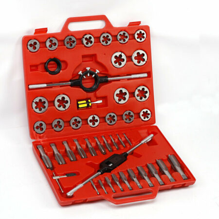 KAFUWELL H9019A 45pcs Professional Manual Hardware Toolbox For Auto Maintenance And Auto Repair With Hand Tap Die Tools Kit