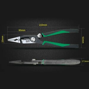 LAOA 8inch Crimping Tools Needle-nose Pliers Multitool Nippers Cable Wire Stripper Aalicate Long Nose Pliers With Lock Function