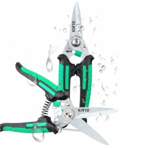 LAOA Multifunctional Scissors with safety Lock Stainless Shears Cutting Leather Wire cutters Household scissors