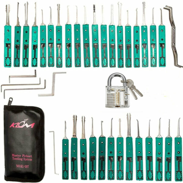 Lock Pick Practice Tools Hooks Set Padlock Pick Set For Locksmith Training
