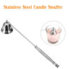 Stainless Steel Candle Snuffer Silver Long Extinguisher for Tea Light Candle Tool
