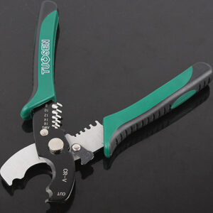 TUOSEN 8inch Wire Stripper Cable Cutting Scissor Stripping Pliers Cutter 1.6-4.0mm Hand Tools