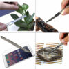 YTH Carbon Steel Surgical Scallpel Bladess + 10pc Blade Handle Scallpel DIY Cutting Tool PCB Repair Animal Surgical KnIife