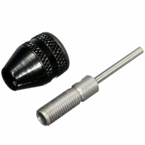 0.3-4mm Keyless Drill Chuck Electric Grinder Adapter with 3mm Connecting Rod for Dremel