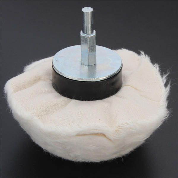 100mm Cotton Dome Polishing Wheel Mop Buffing Wheel For Rotary Tool