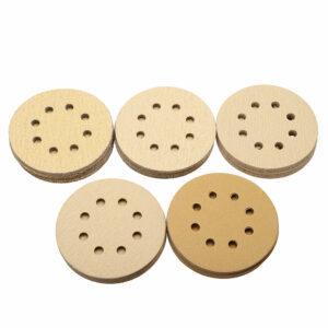 100pcs 5 Inch 60/80/120/150/240 Grit Sanding Discs 125mm 8 Holes Sandpaper Sanding Polishing Pad