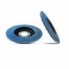 10Pcs 4 Inch Sanding Flap Discs Frosted Sheet Blue Sand 100 Type Louvre Polishing Wheel
