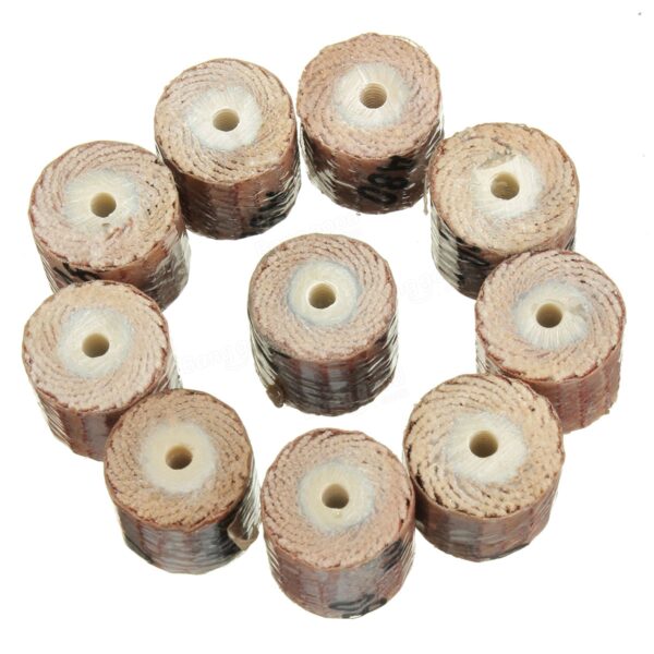 10pcs 12mm Sandpaper Grinding Wheel 80-600 Grit for Rotary Tools