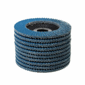 10pcs 4.5 Inch 40-120 Grit Sanding Flap Discs Frosted Sheet Blue Sand 115 Type Louvre Polishing Wheel