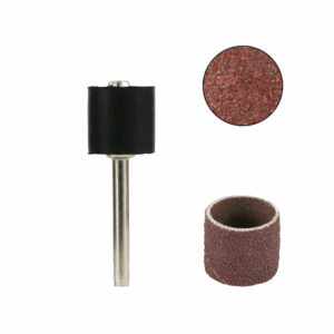 11pcs 12.7mm 100 Grit Sandpaper Ring Grinding Head Metal Rust Removal Polishing Sandpaper Roll Polishing Wheel Set
