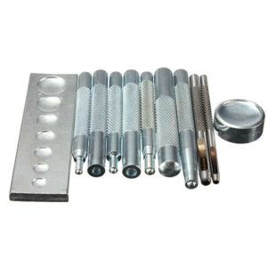 11pcs Craft Tool Die Punch Snap Rivet Setter Kit For DIY Leather Craft