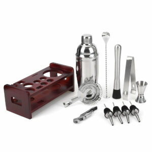 12 Pcs Bar Tool Kits 750ml Cocktail Shaker Stainless Steel Bartender Winee Mixer Hand Tools