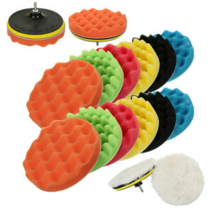 16pcs 7 Inch Sponge Polishing Foam Waxing Buffing Pads Set
