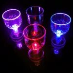 1PCS LED Light-up Cups 50ML Flashing Glow Glass Mugs For Home Party Wedding Decor