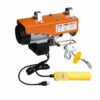 220V PA100kg 200kg 220lbs 440lbs Electric Hoist Crane Portable Lifter Overhead Garage Winch Effort Elevator with Wired Remote Control