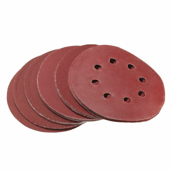 25pcs 5 Inch 8 Holes Sandpaper Abrasive Sanding Discs 600/1000/1200/1500/2000 Grit Sanding Paper