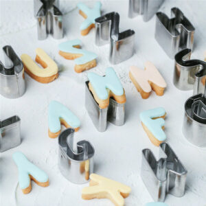 26Pcs DIY Alphabet Letters Cookie Biscuit Cutters Set Cake Mould Decorating