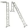 3.6M Multipurpose Aluminum Alloy Ladder 4Fold x 3Steps Ladder Scaffold Extendable