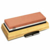 3000/8000 Grit Double Sided Whetstone Cutter Sharpening Stone with Base Angle Guide Flattening Stone and Leather Strop