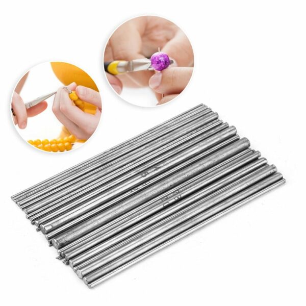 30PCS High Quality Stainless Steel Jewelry Cored Rod Wire Different Size Durable Tool for Jeweler Necklace Earring Making