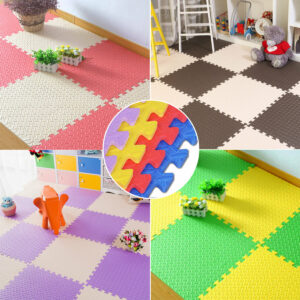 3Pcs 30x30cm Soft Foam Floor Mats Interlocking Kids Gym Exercise Play Mat