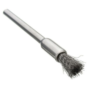 3mmx5mm Electrical Wire Brush Stainless Steel Head Removal Dust Burr Derusting Brush