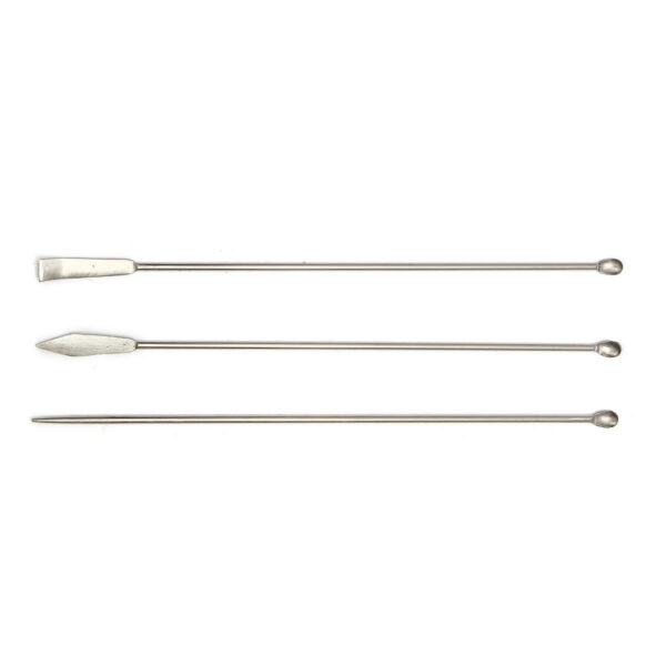 3pcs Stainless 22cm Steel Medicinal Ladle Spoon Chemistry Experiment Pharmacy