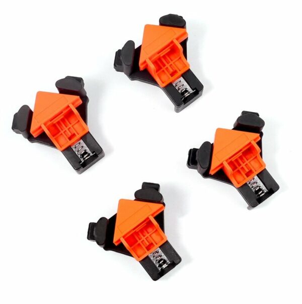 4PCS 90 Degree Right Angle Clamp Fixing Clips Picture Frame Corner Clamp Woodworking Hand Tool