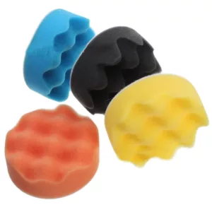 4pcs 4 Inch Buffing Pads Wave Sponge Polishing Pad Kit For Sanding Polisher Buffer Wash Cleaning Set