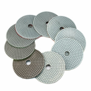 5 Inch 50-6000 Grit Diamond Polishing Pad Wet Dry Sanding Disc for Marble Concrete Granite Glass