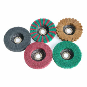 5Pcs 4 Inch Nylon Fiber Disc Grinding Wheel Set 120-600 Grit Assorted Sanding Grinding Buffing Wheels for Angle Grinder