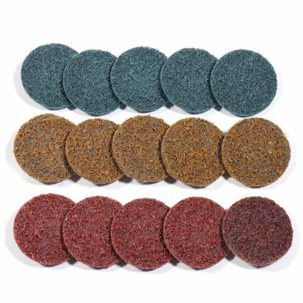 60pcs 2 Inch 50mm Sanding Discs Roll Lock Surface Sanding Discs Pad Polishing Sandpaper Quick Change Disc For Rotary Tools