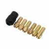 6Pcs 1-3.2mm Brass Drill Collet Chuck with M8x0.75mm Black Nut Rotary Tool Accessories