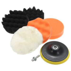 7pcs 4/5/6/7 Inch Sponge Polishing Waxing Buffing Pads Set for Car polisher Polishing Tool