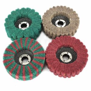 8Pcs 4 Inch Pattern Fiber Disc Polishing Grinding Wheel Scouring Pad Buffing Wheel for Angle Grinder