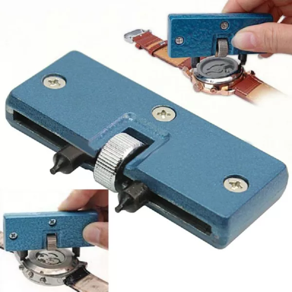 Adjustable Blue Watch Battery Change Back Case Cover Opener Remover Screw Wrench Repairing Tool