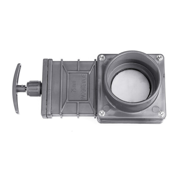 DN65 3 Inch Upvc EPDM Stainless Steel Sewage Gate Valve Industry Pull Plate Mixing Valve 0.35Mpa
