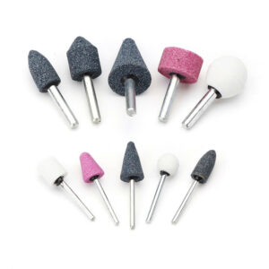 Drillpro 10pcs Abrasive Mounted Stone Grinding Stone Head Wheel Abrasive Tool for Rotary Tool