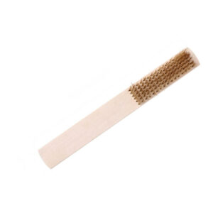 Effetool 6x16 Row Copper/Stainless Steel Wire Brush Wood Handle Wire 200x25x8mm Scratch Brush For Metal Cleaning
