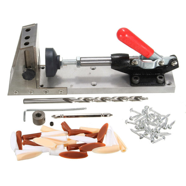 Hole Driller Puncher Inclined Hole Positioning Clamp Tools Kit for Carpenters