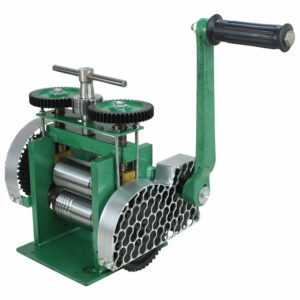 Jewelry Silver Rolling Mill With Maximum Opening 0-5mm Tablet Press Machine Glossy Smooth Mini Hand Operate Gold Rolling Jewelry Tabletting Processing Equipment