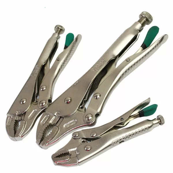 LAOA 5/7/10 Inch Locking Pliers Round Nose Welding Tool Straight Jaw Lock Mole Plier Vice Grips Pliers set