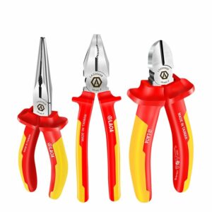 LAOA VDE Insulated Wire Cutters Long Nose Pliers Diagonal Pliers 1000V Cr-Mo Steel Pliers