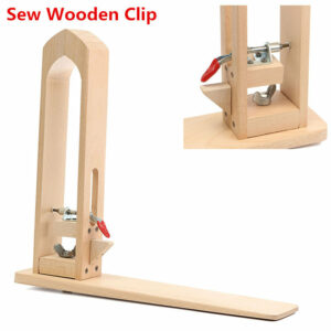 Leather Craft Sew Wooden Clip Stitching Hand Sewing DIY Essential Tool